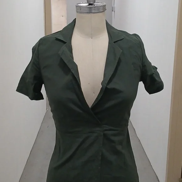 Ursime Green Maxi Wrap Dress Size Small - Picture 2 of 8